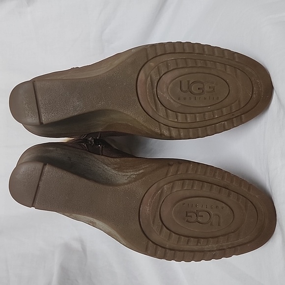 Ugg Australia Wedge Heel Boot, Women's Size 8, Brown-NO BOX - Picture 5 of 10